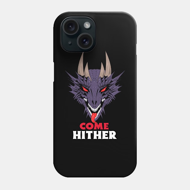 Demon Monster Come Hither Phone Case by Joco Studio