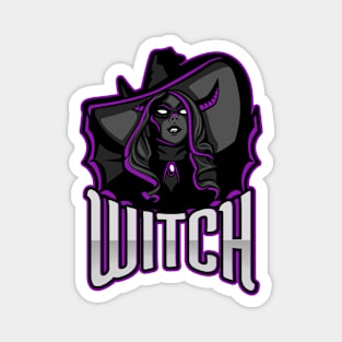 Halloween Purple Epic Witch Magnet