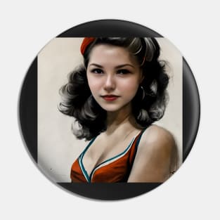 Top model from 1940s painting Pin