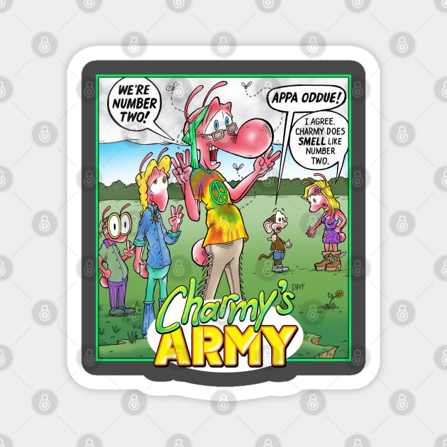 Charmy's Army - Trippy Hippie Fun Magnet by Charmy_Surplus