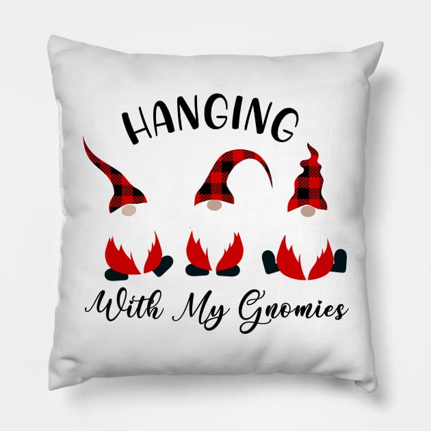 Hanging With My Gnomies Pillow by Satic