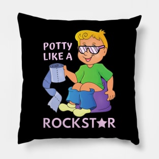 Potty Like A Rockstar Pillow