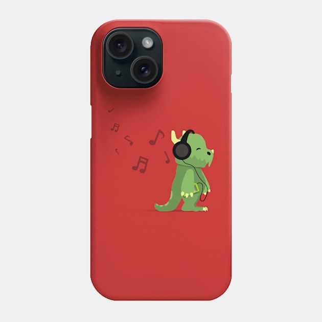 Dinosaur and Jams Phone Case by Hail Sky