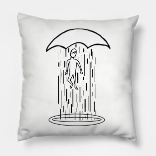 Power man umbrella seven Pillow