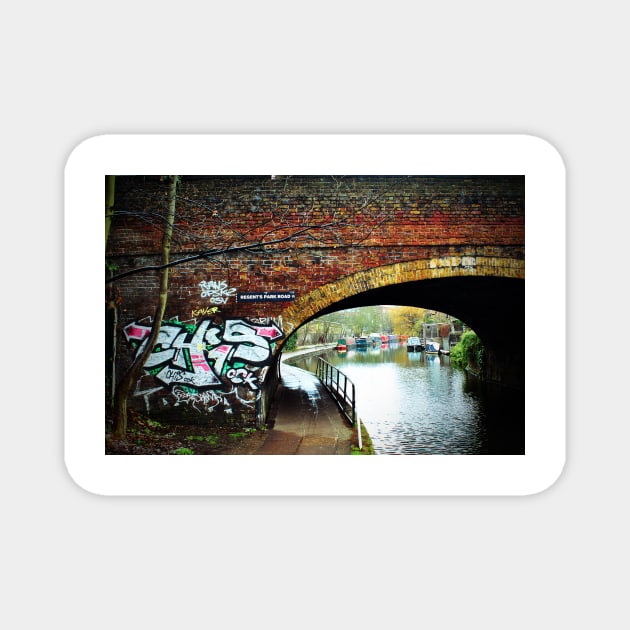 Graffiti Street Art Regent's Canal Camden London Magnet by AndyEvansPhotos