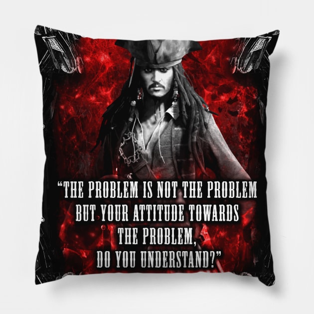 Jack Sparrow Pillow by syanart