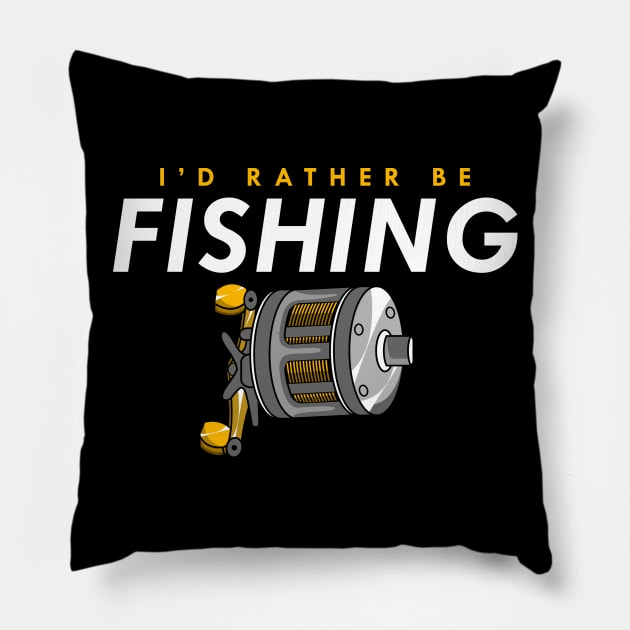 I'd rather be fishing Pillow by Markus Schnabel