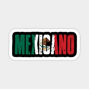 Mexicano Flag Vintage Magnet