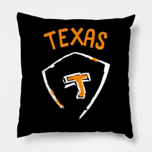 Texas Football Player in American Football Team of Texas Pillow