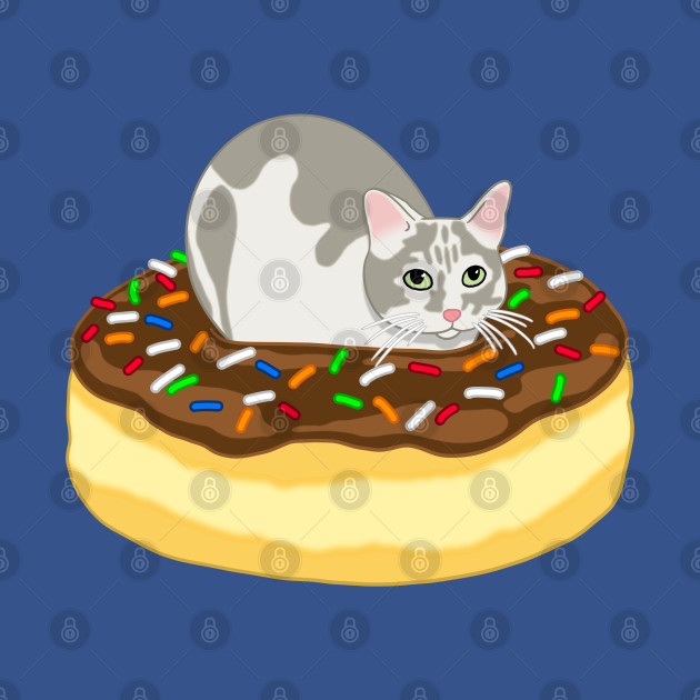 Discover Cat Loaf Donut - Cats - T-Shirt