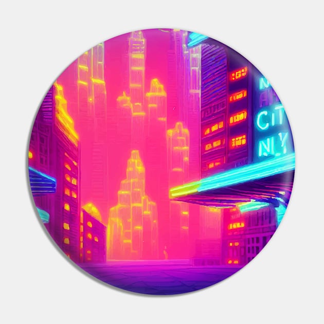 Japan Neon City Lights Pin by star trek fanart and more