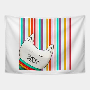 Rainbow Kitty Tapestry