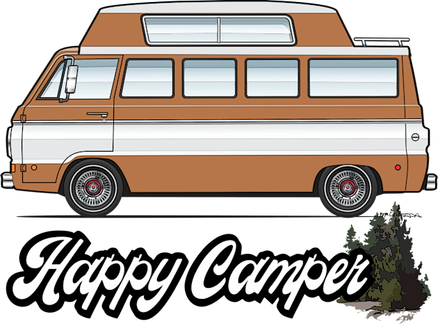 happy camper Kids T-Shirt by JRCustoms44