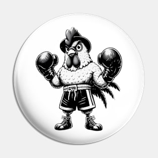 funny boxing chicken want to fight Pin