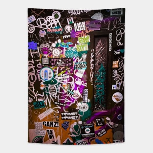 Street Art Graffiti Tag Sticker NYC Tapestry