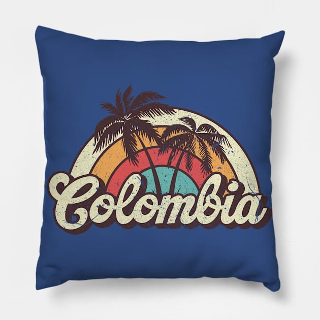 Colombia honeymoon trip Pillow by SerenityByAlex