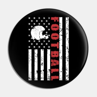 American Football Flag - US Sports Pin