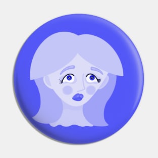 Blue Girl Pin