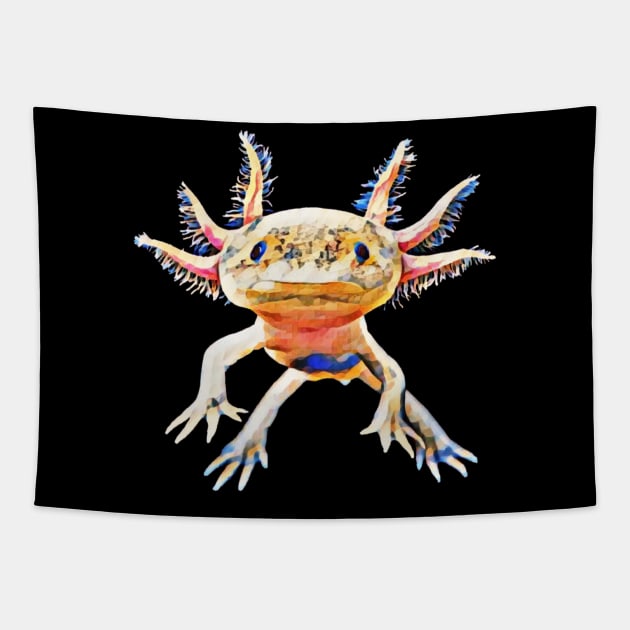 Axolotl Tapestry by Nimmersatt