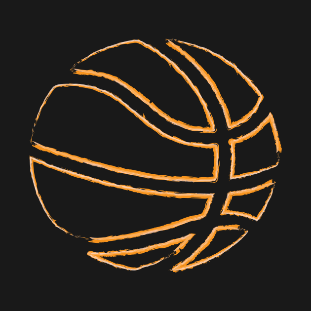 basketball outline by asyrum