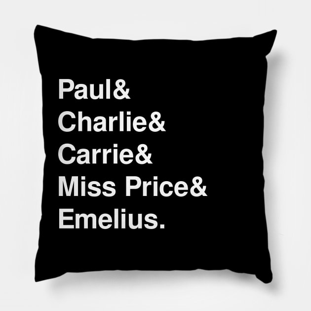 Bedknobs and Broomsticks Helvetica Pillow by FandomTrading