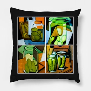 Pickles In A Jar Painting Pillow