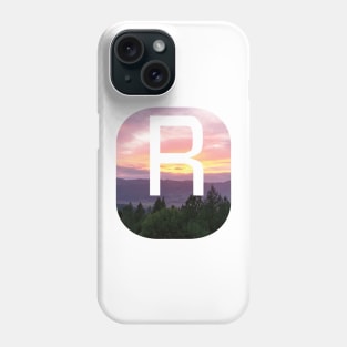 Initial R Sunset Photograph Phone Case