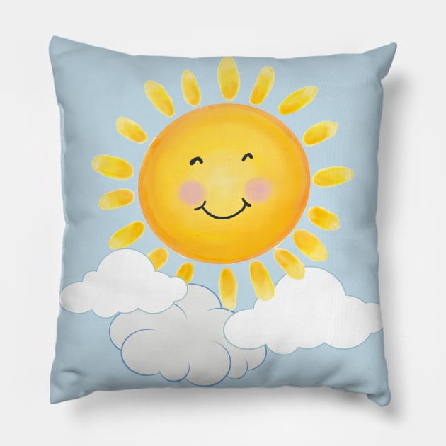 Mr. Sunshine Pillow by Julie Townsend Studio