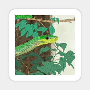 Snake in the Jungle! Magnet