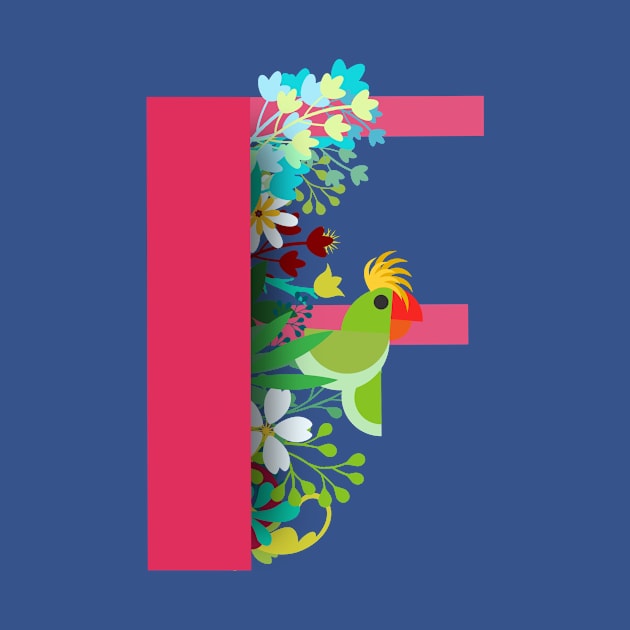 Tropical alphabet f by Susana