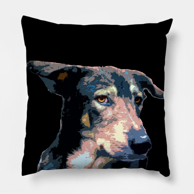 cute dog Pillow by rickylabellevie