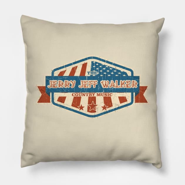 The Jerry Jeff Walker vintage Pillow by KOKOS PAPA