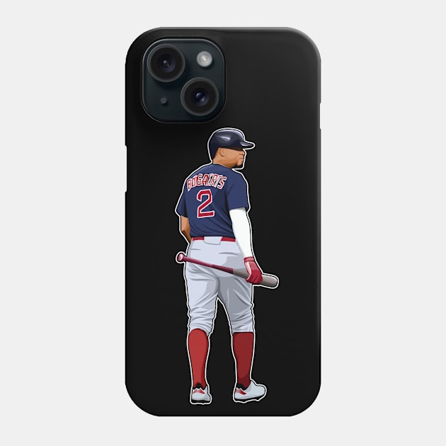 Xander Bogaerts #2 Walks Back Phone Case by GuardWall17