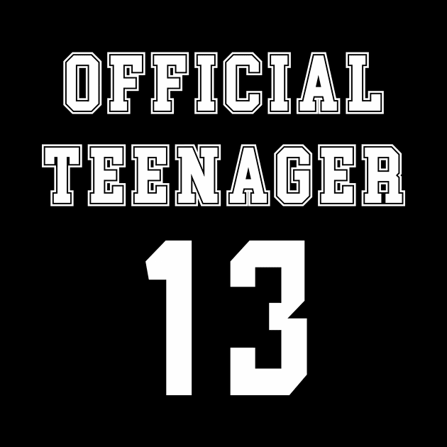 Official Teenager Funny 13th Birthday by illusionerguy