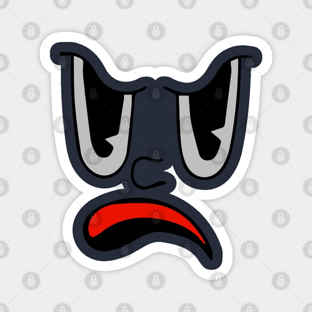 Angry Face Magnet by Right-Fit27