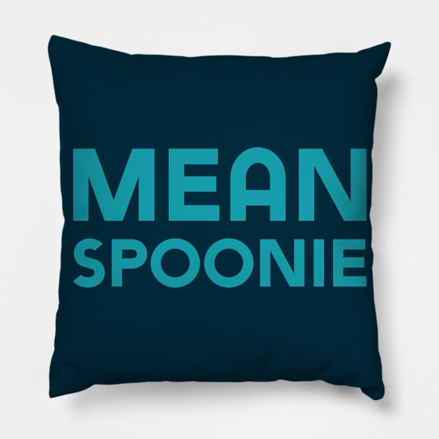 Mean Spoonie (Sans) Pillow by Model Deviance Designs