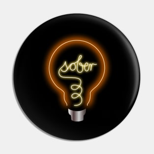 Sober Lightbulb Moment Pin