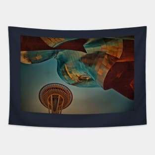 USA. Seattle. Space Needle & Museums. Tapestry