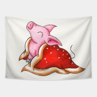 Impatient Piggy Tapestry