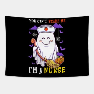 You can't scare me I'm a Nurse, Funny Nurse Halloween Shirt, Gift For Nurse Nursing Student Registered Nurse Tapestry