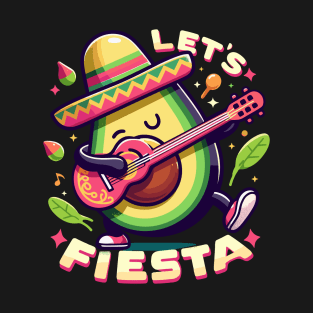 Let's Fiesta Avocado Funny Cinco De Mayo célébration T-Shirt