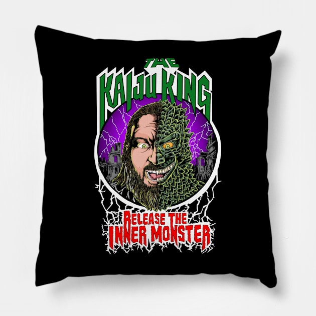Release The Inner Monster Pillow by Cult Classic Clothing 