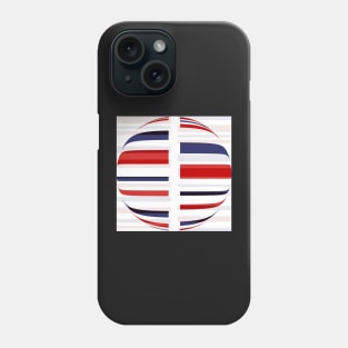 A striped globe Phone Case