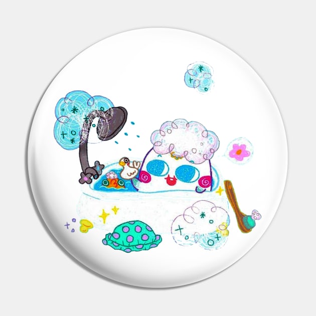 Scrub a dub dub, Tomo in the tub Pin by Littlefluffy