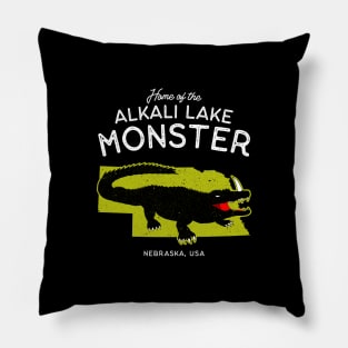 Home of the Alkali Lake Monster - Nebraska, USA Cryptid Pillow