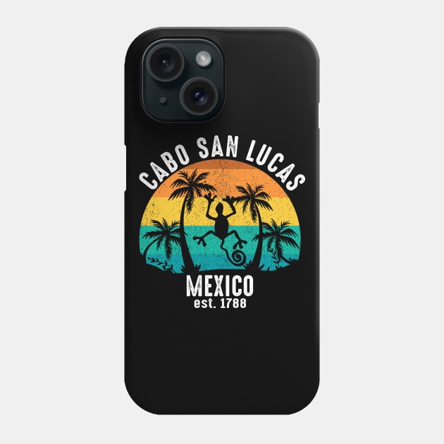 Cabo San Lucas Mexico Sunset Iguana Beach Design Phone Case by FilsonDesigns