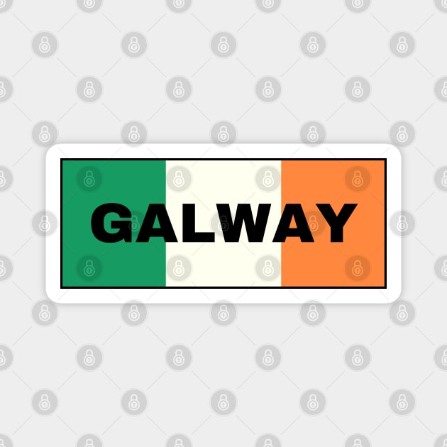 Galway City in Irish Flag Magnet by aybe7elf