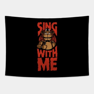 Sing with Me (Over Black) Tapestry
