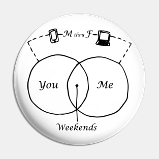 You Me Weekends Pin