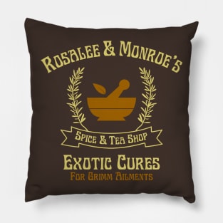 Rosalee & Monroe's Exotic Spice & Tea Shop Pillow